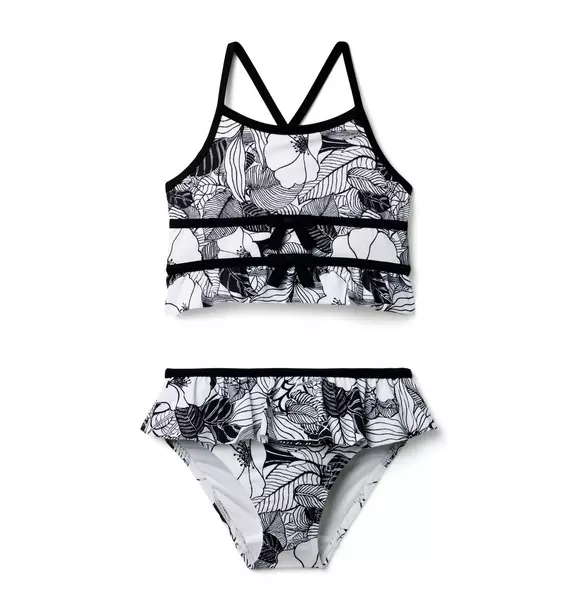 Image of Palm Bloom Bow 2-Piece Swimsuit