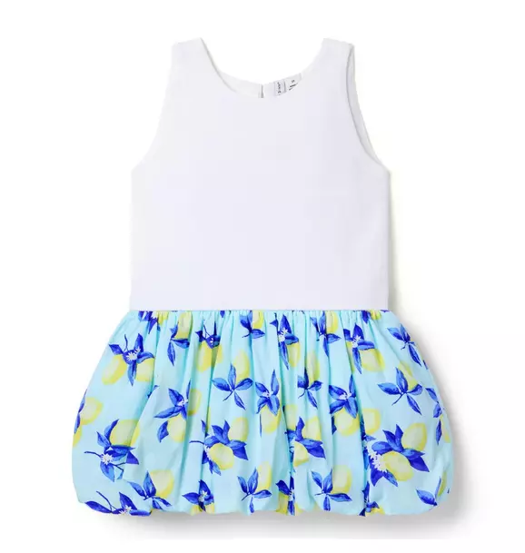 Image of Lemon Bubble Hem Dress