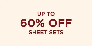 Up To 60% Off Sheet Sets