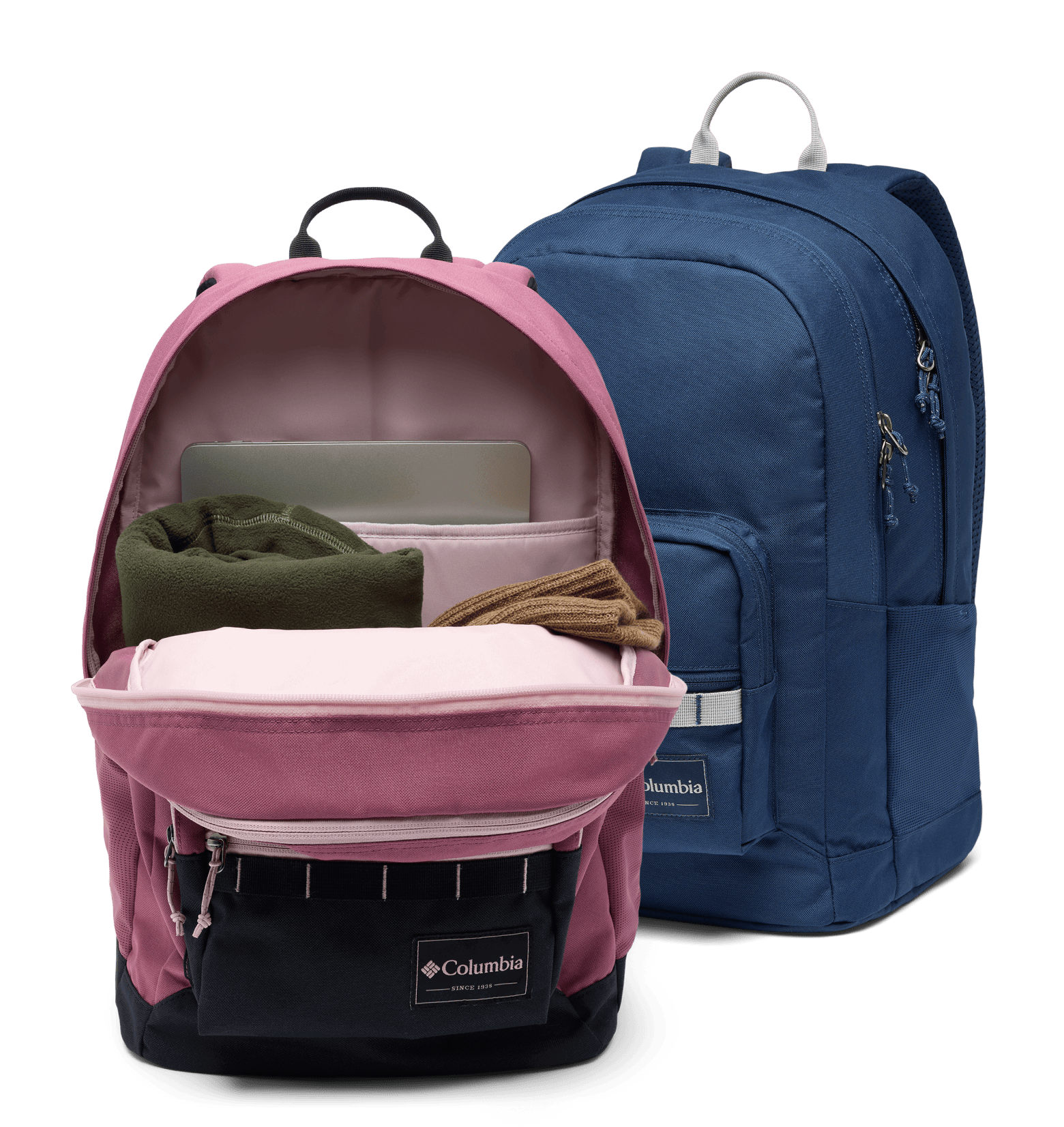 Pink + Blue Backpacks