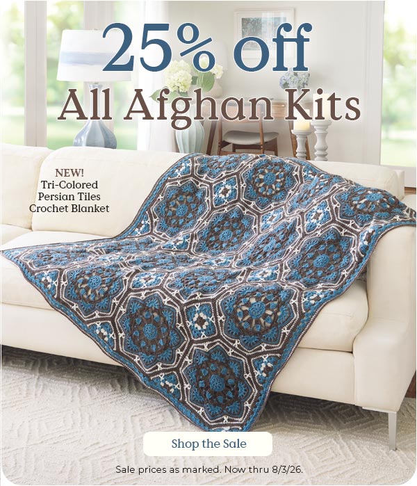25% Off Afghan Kits