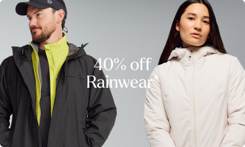 40% off Rainwear*