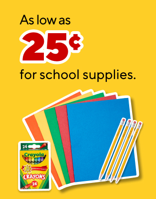 The most wonderful time of the year
As low as $0.25 for school supplies
Only $0.50 Staples 1-subject composition book, 100 pages
Only $0.99 Crayola colored pencils, 12/pk, or markers, 10/pk
Free Post-it Notes pop-up dispenser with any purchase