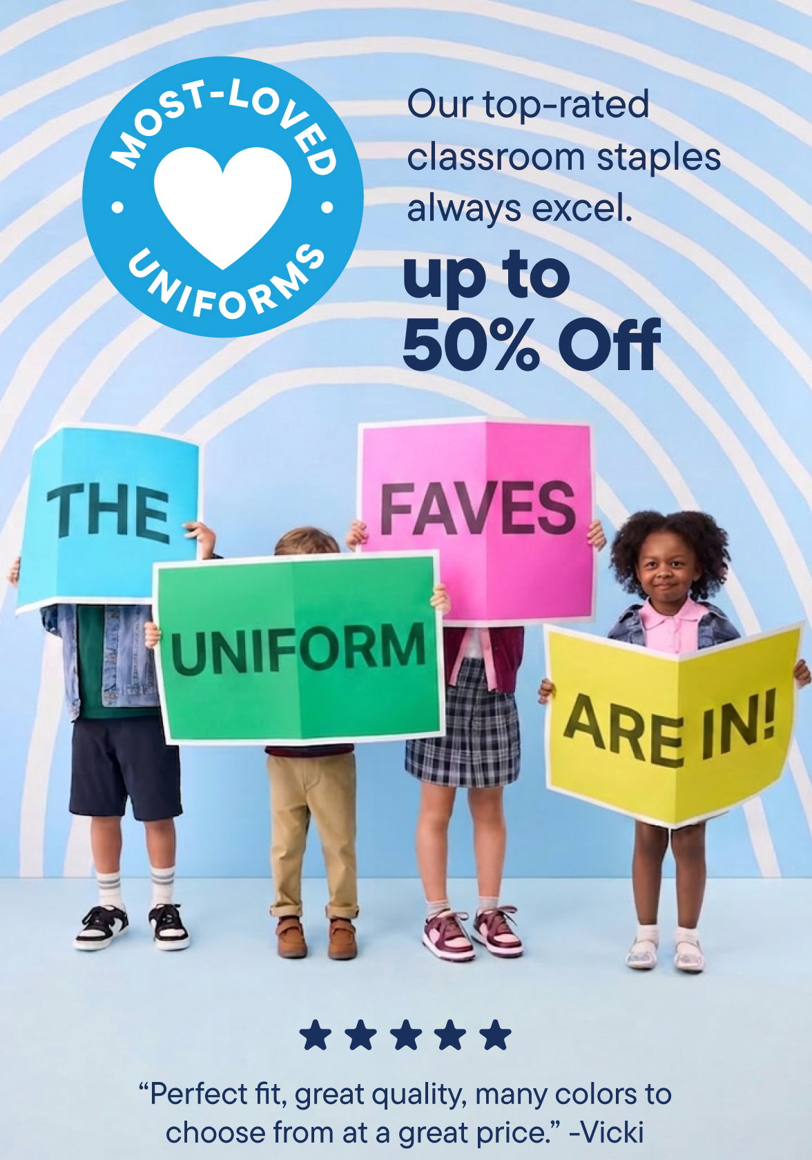 Up to 50% off Uniforms