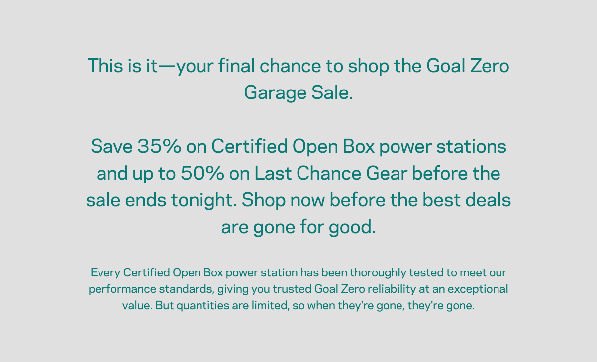 35% Open Box Power Stations