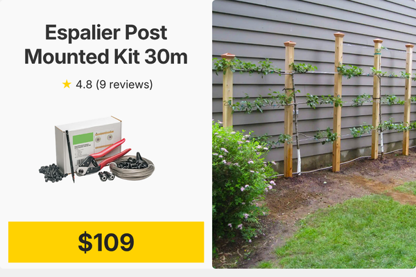 Espalier kit 30m mounted 