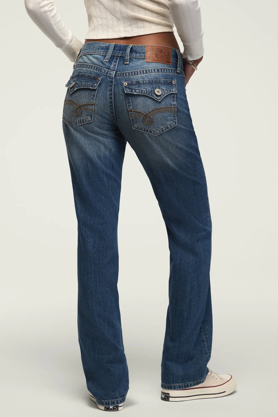 Image of Lucky Brand Lucky Legend Easy Rider Boot - Women's Pants Denim Bootcut Jeans in Reckon Wash