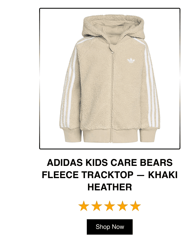 Adidas Kids Care Bears Fleece Tracktop - Khaki Heather