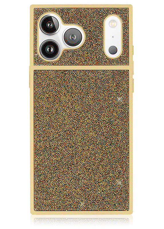Image of Elite Collection - SQUARE® Gold Crystal Elegance iPhone Case