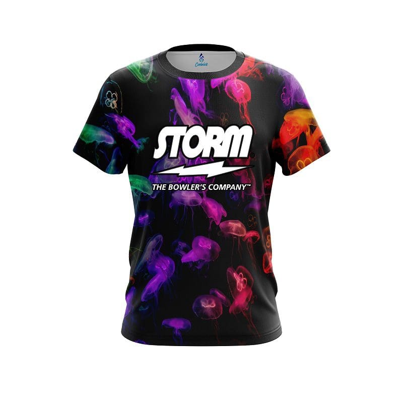 Image of Storm Glowing Jellyfish CoolWick Bowling Jersey