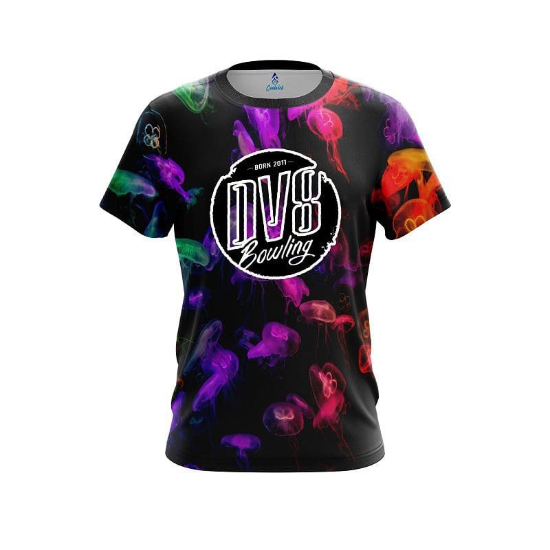 Image of DV8 Glowing Jellyfish CoolWick Bowling Jersey