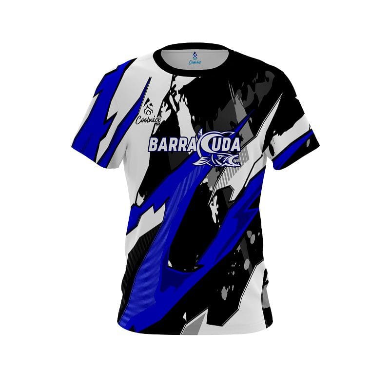 Image of CoolWick Sharp Cuda Blue CoolWick Fishing Jersey