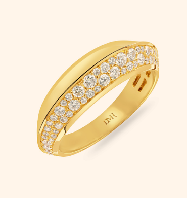 18ct Yellow Gold Round Brilliant Cut Diamond Ring