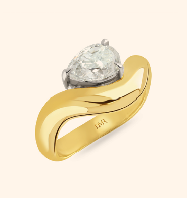 Making Waves 18ct Yellow Gold Diamond Ring