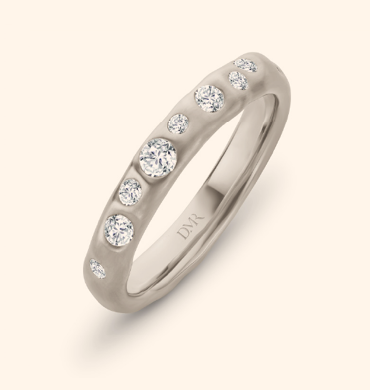 Cloud Nine Platinum Diamond Slim Ring