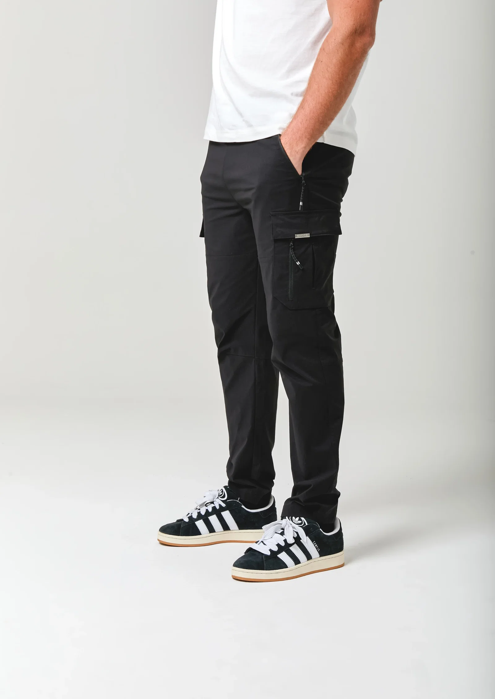 Image of NICCE Mens Odyssey Cargo Pants | Black