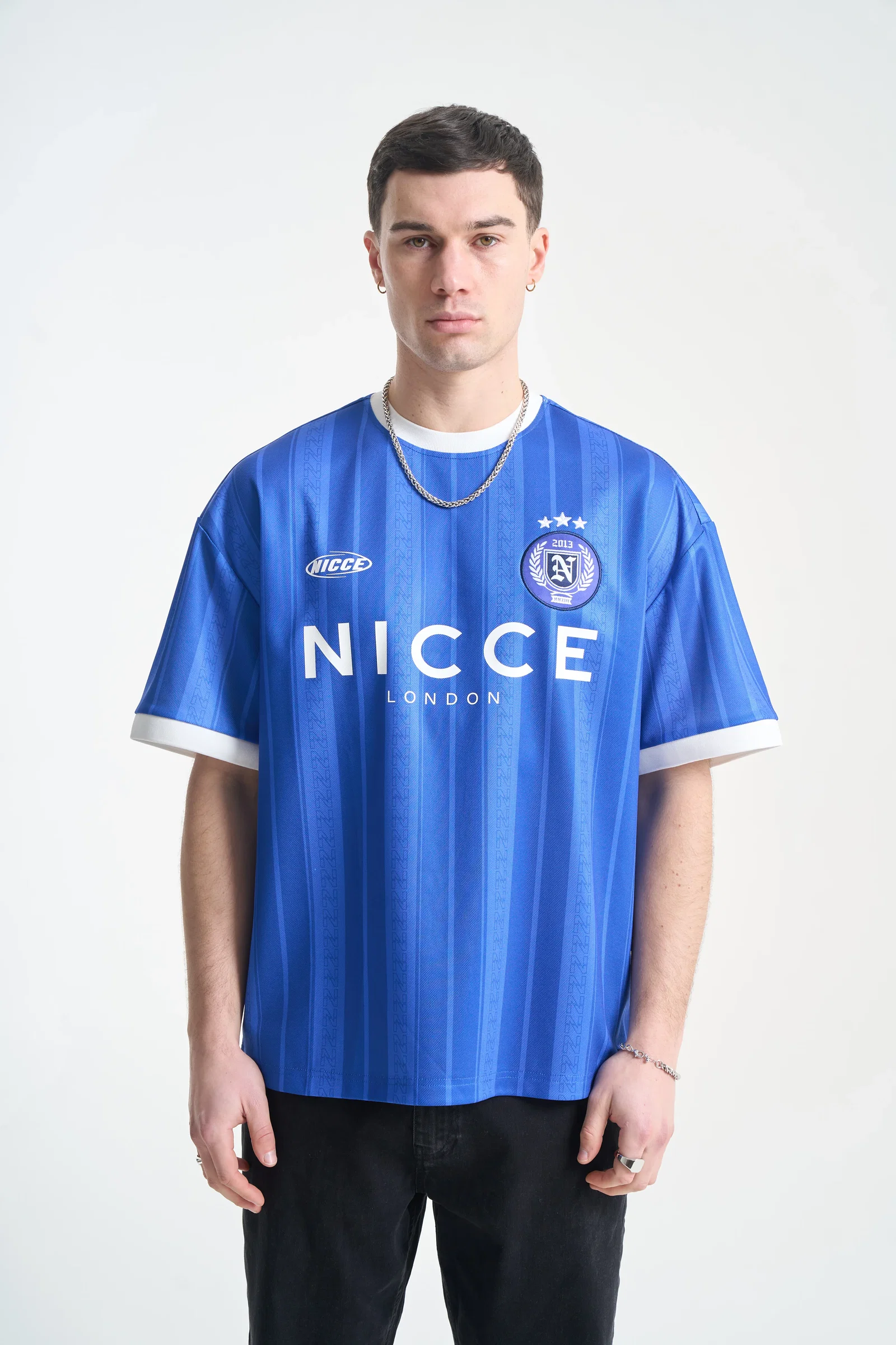 Image of NICCE Mens Legend Football Shirt | Blue