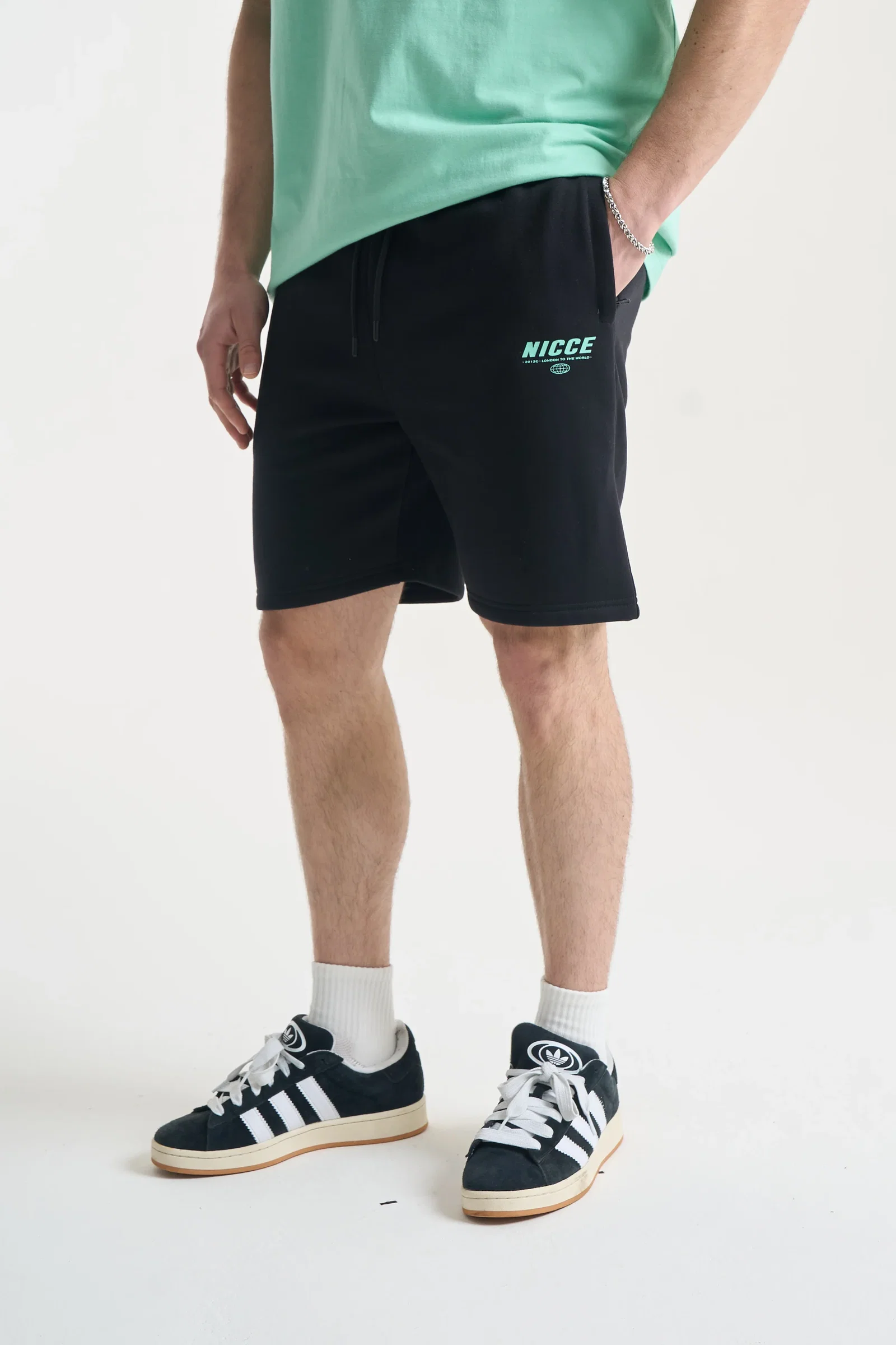 Image of NICCE Mens Comet Shorts | Black