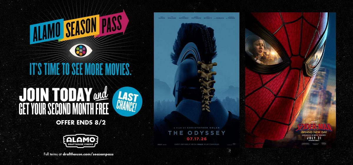 JOIN ALAMO SEASON PASS AND GET YOUR SECOND MONTH FREE