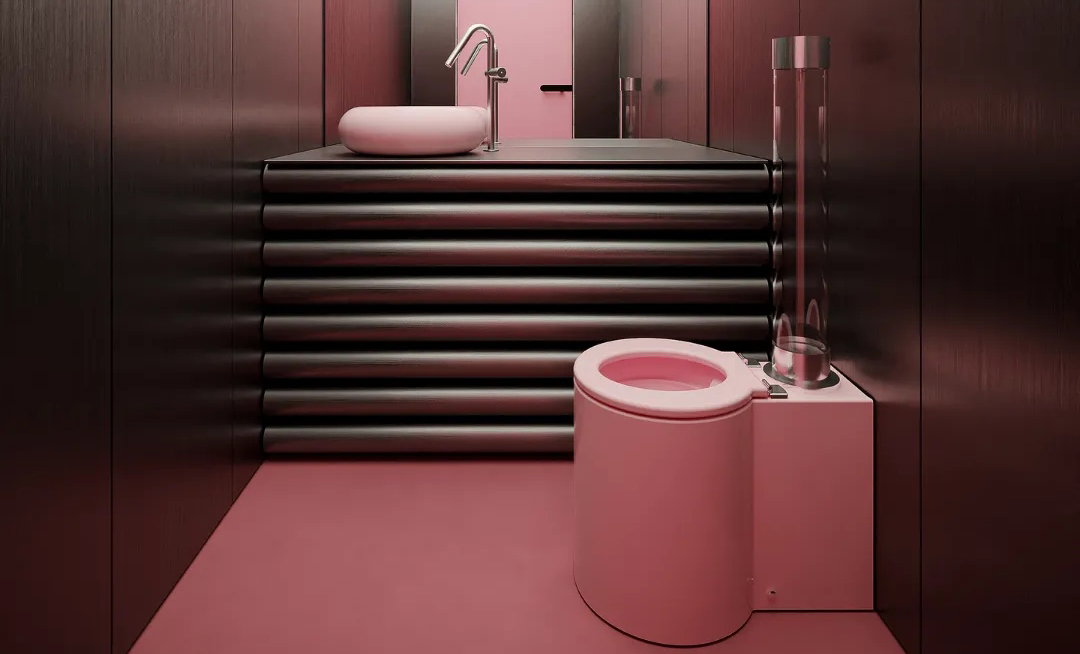 Pink bathroom