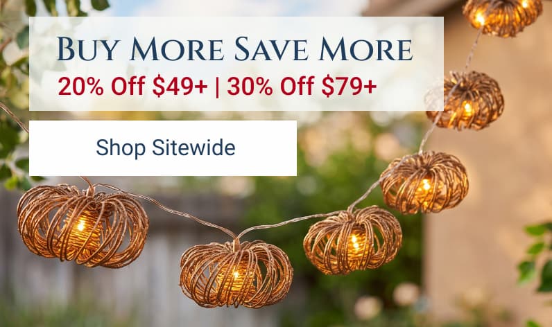 20% Off $49+, 30% Off $79+