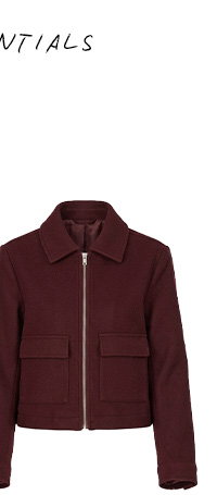 Red Zip Front Jacket