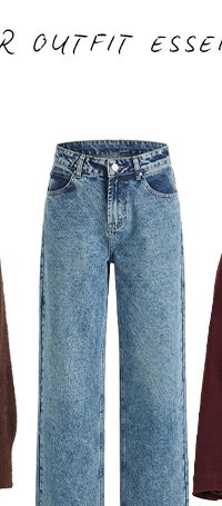 Denim Straight Jean Mid Rise Mid Wash