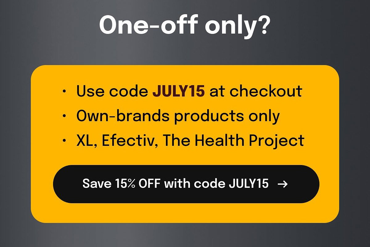 Subscribe now. Save 15% twice. First two orders, 15% off each automatically, no code required. Save on next 2 orders. Order 1: 15% off.