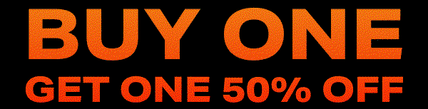 BUY ONE GET ONE 50% OFF