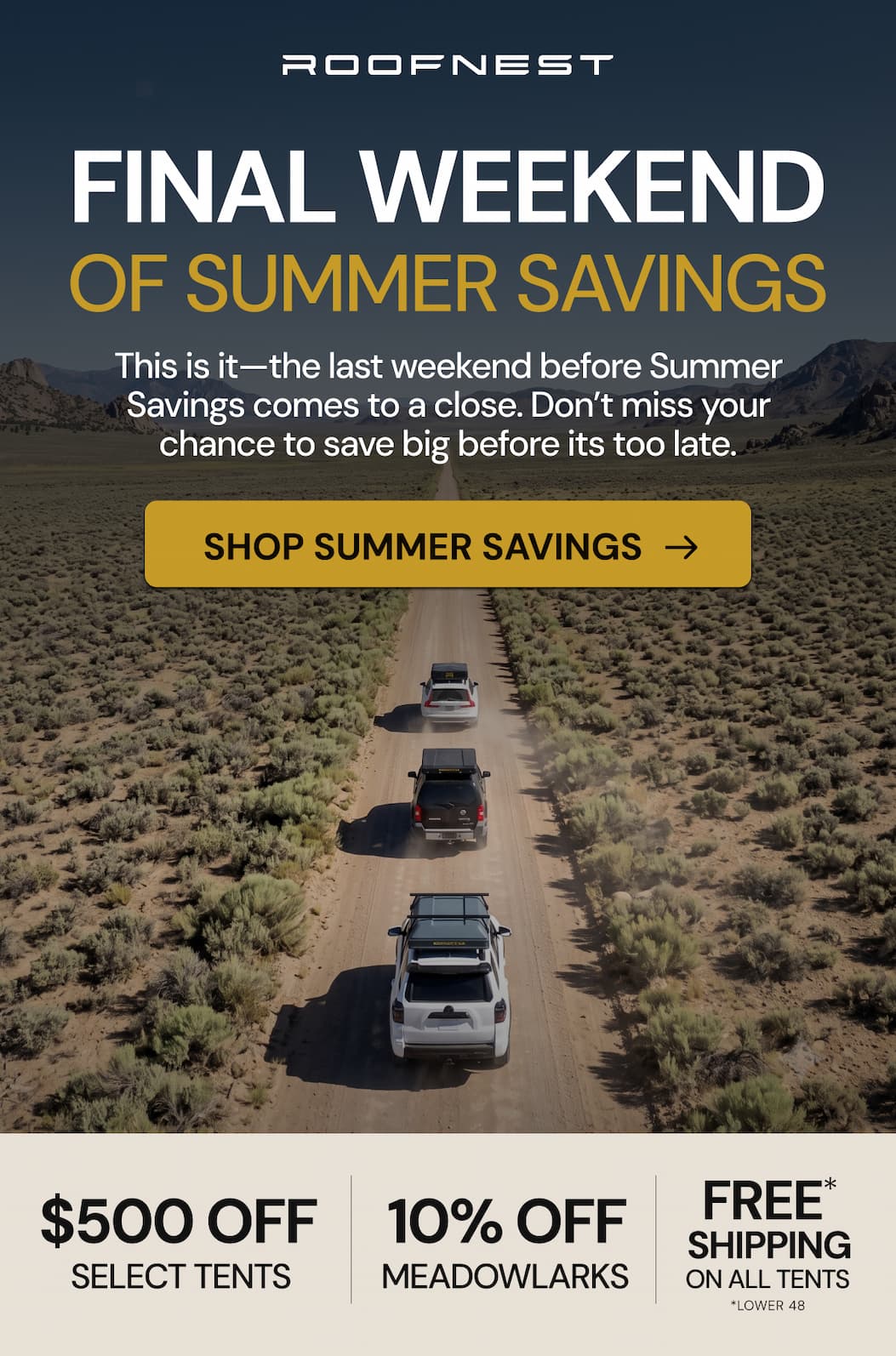 Final Weekend of Summer Savings
