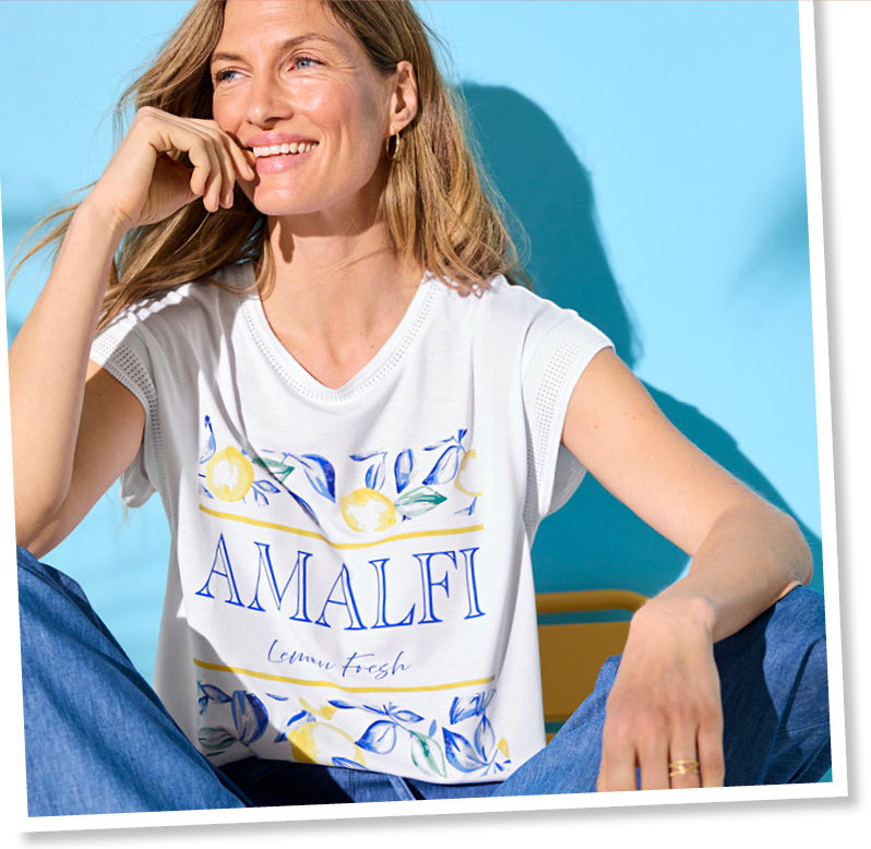 Climatyl lemon print t-shirt