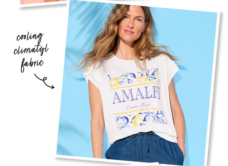 Climatyl lemon print t-shirt