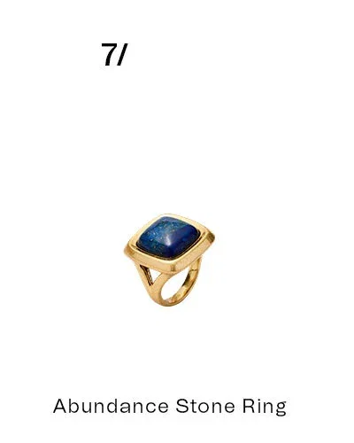 7/ Abundance Stone Ring