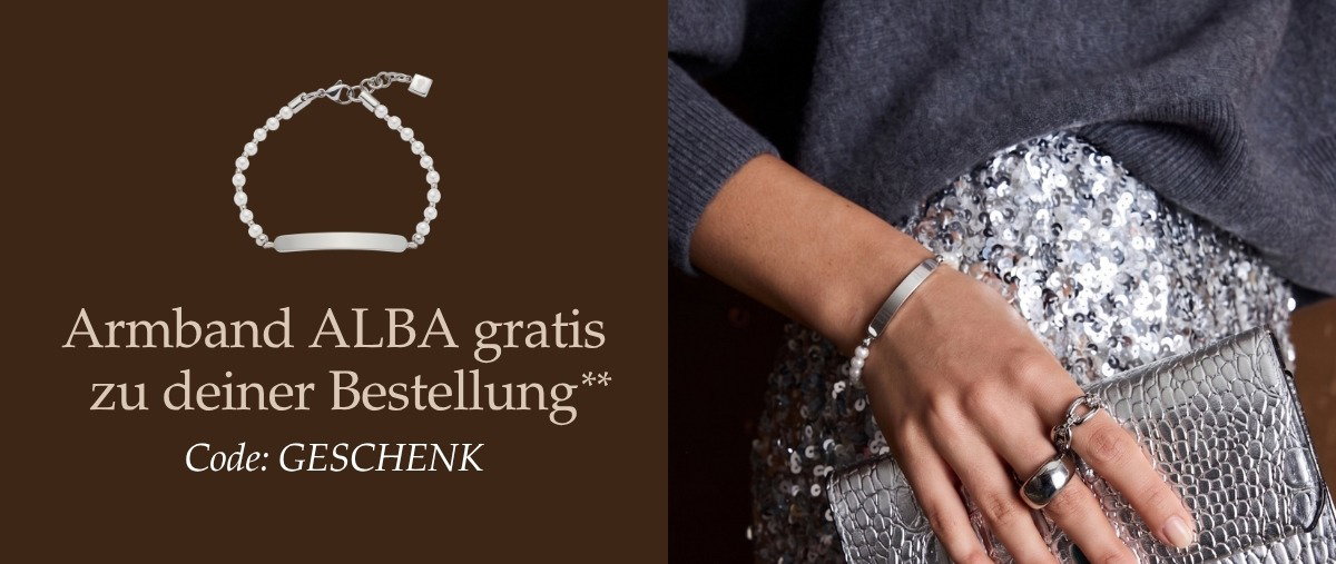 Armband ALBA gratis zu deiner Bestellung mit dem Code: GESCHENK
