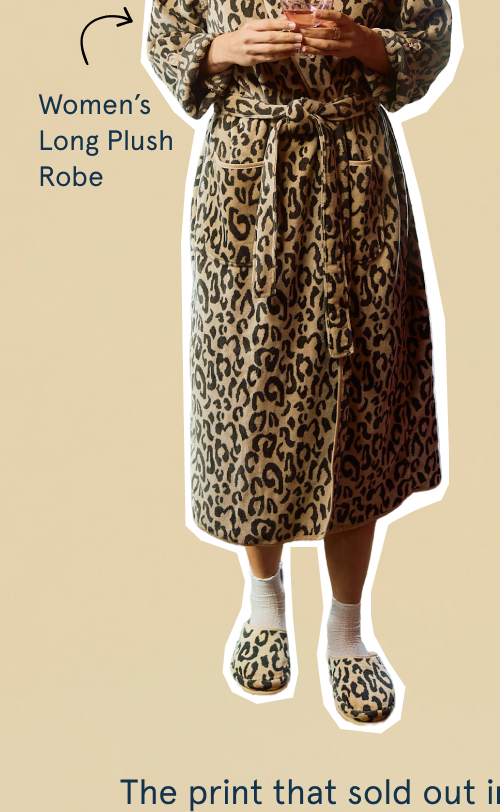 womens leopard robe