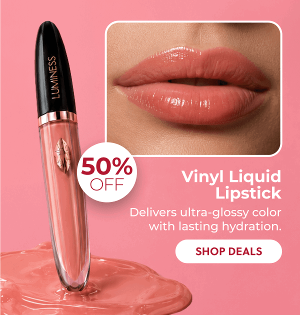 Vinyl Liquid Lipstick: Delivers ultra-glossy color with lasting hydration.