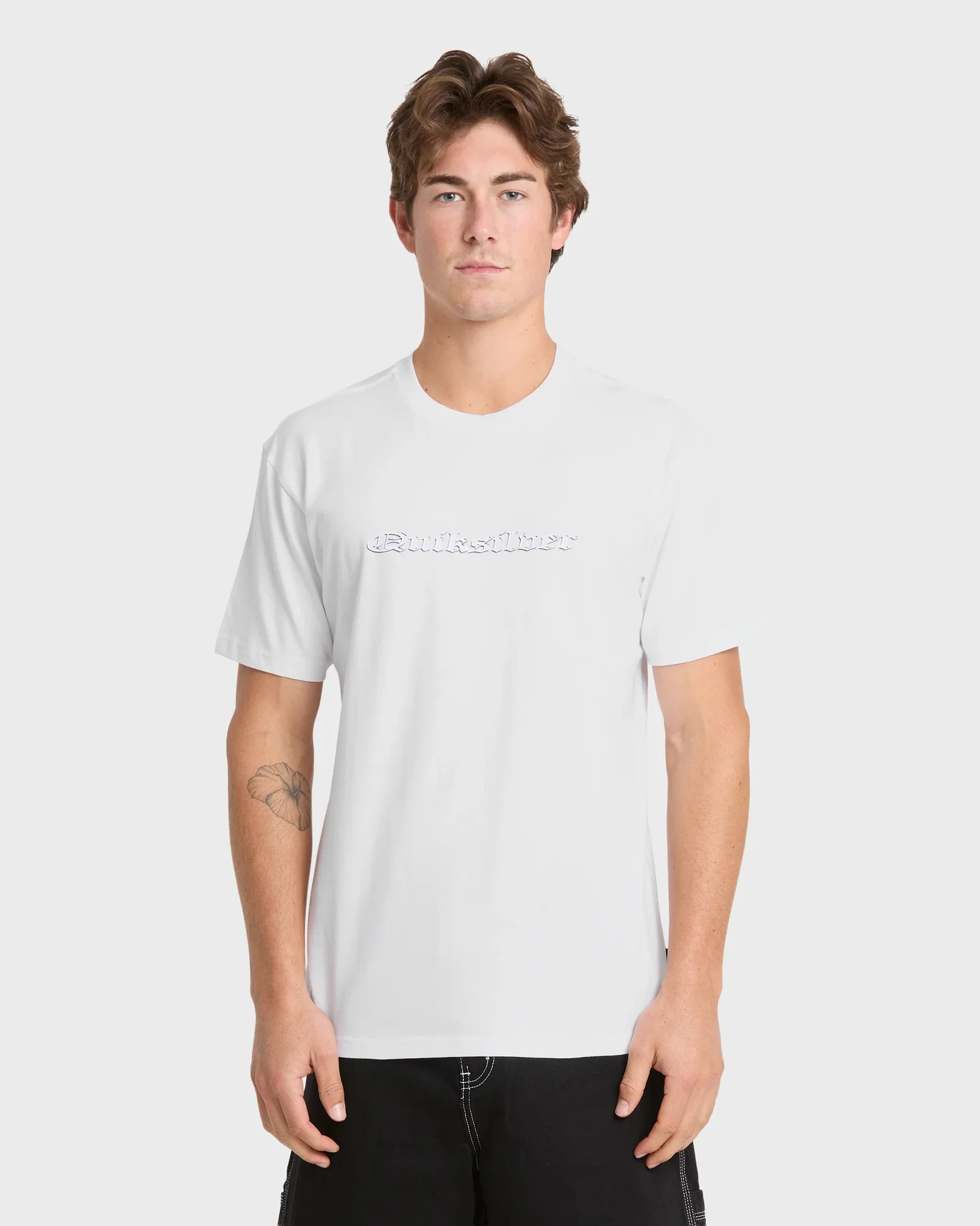 Image of Chrome English Short Sleeve Knit T-Shirt - White