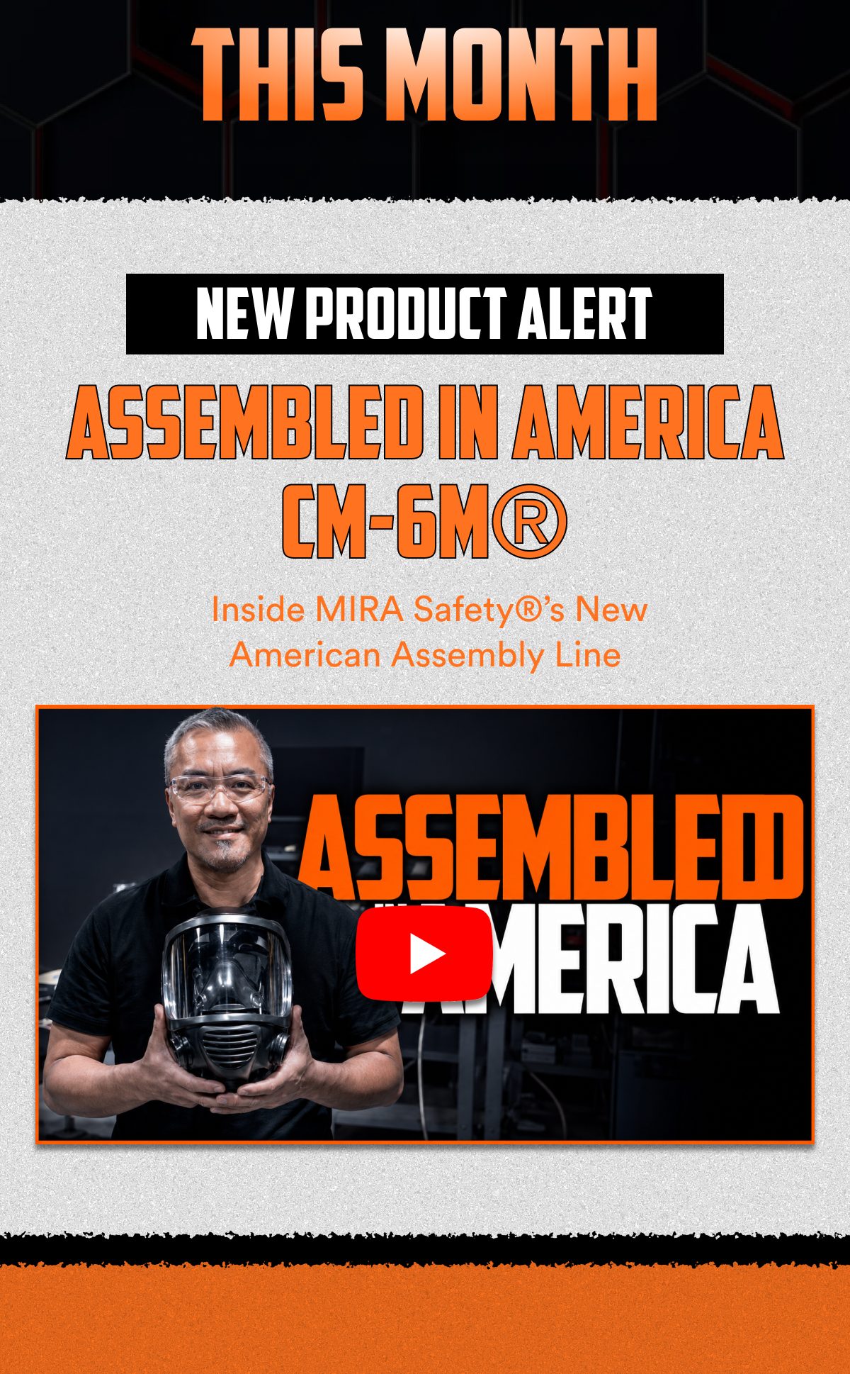 This month new product alert assembled in america cm-6M® Inside mira Safety®'s New American Assembly Line assembled america