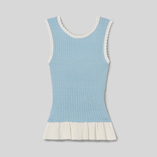 Top maille col rond