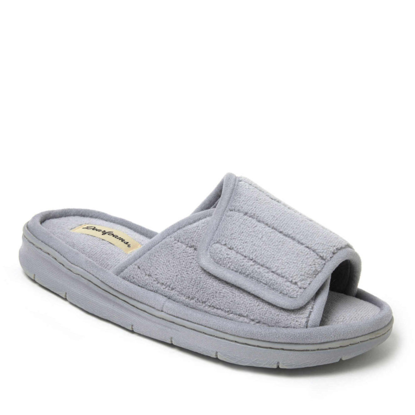Image of Dearfoams Women's Mickey Terry Slide, Sleet