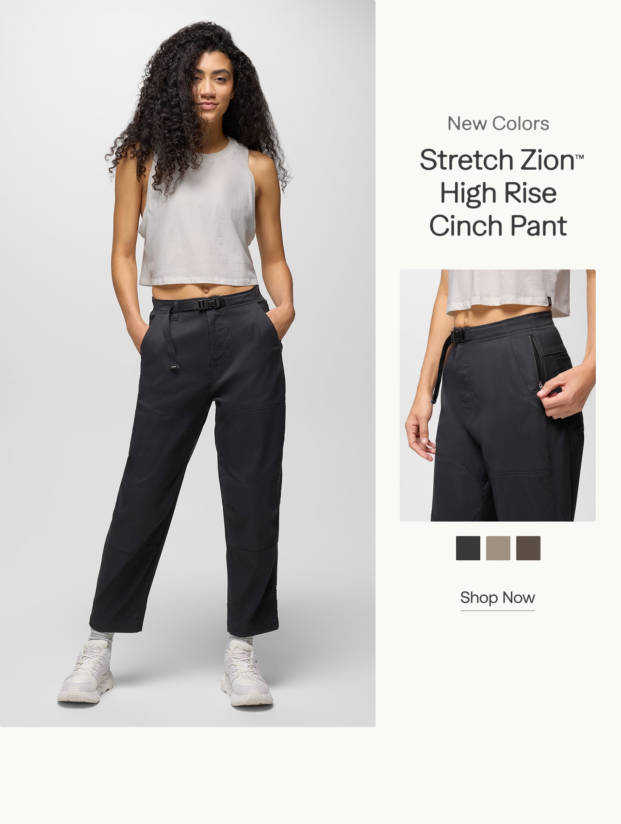 stretch zion high rise cinch pant