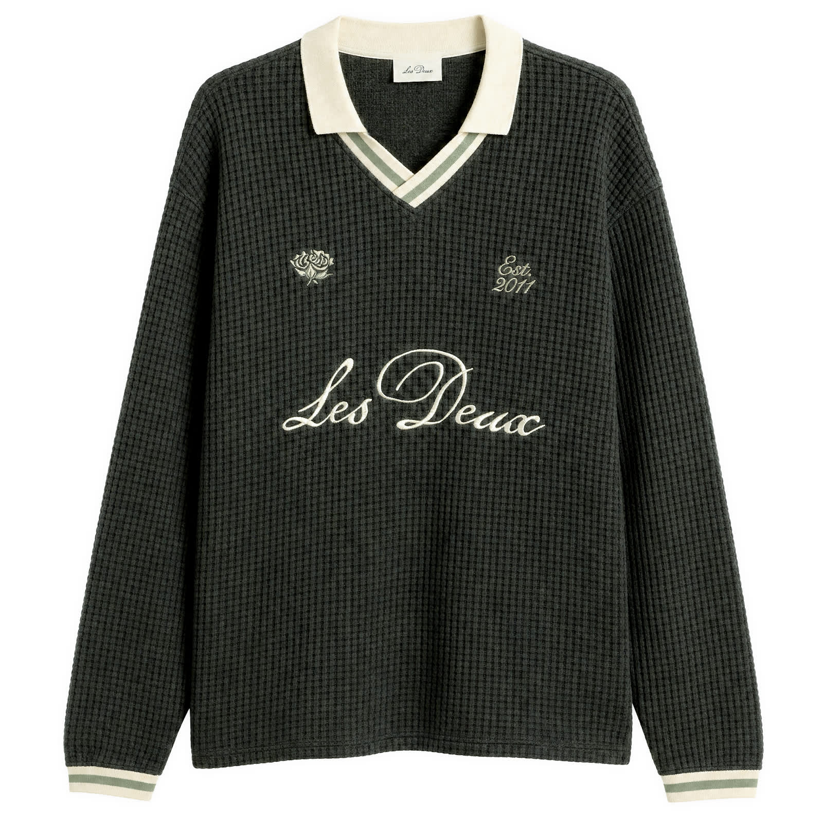 Les Deux Waffle Long Sleeve Football Jersey