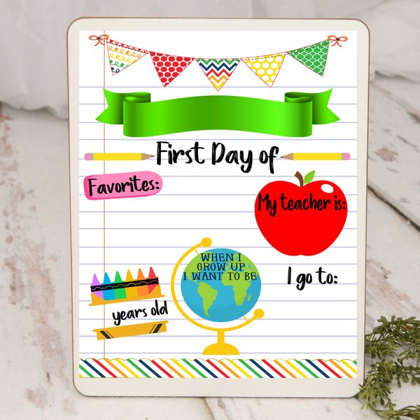 First Day of School Dry Erase Board| Back to School