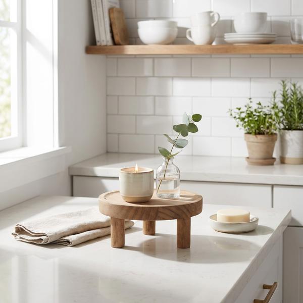 Wooden Riser for Display and Décor – Natural Wood