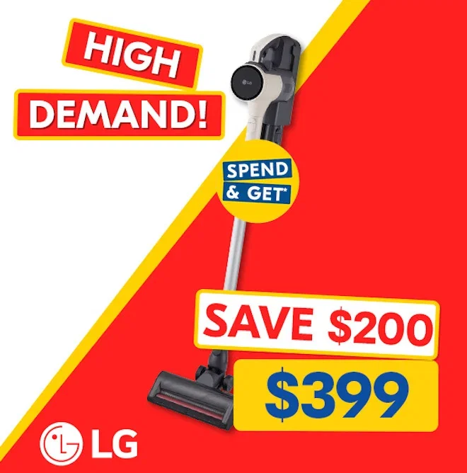 LG CordZero Handstick Vacuum with Dual Floor