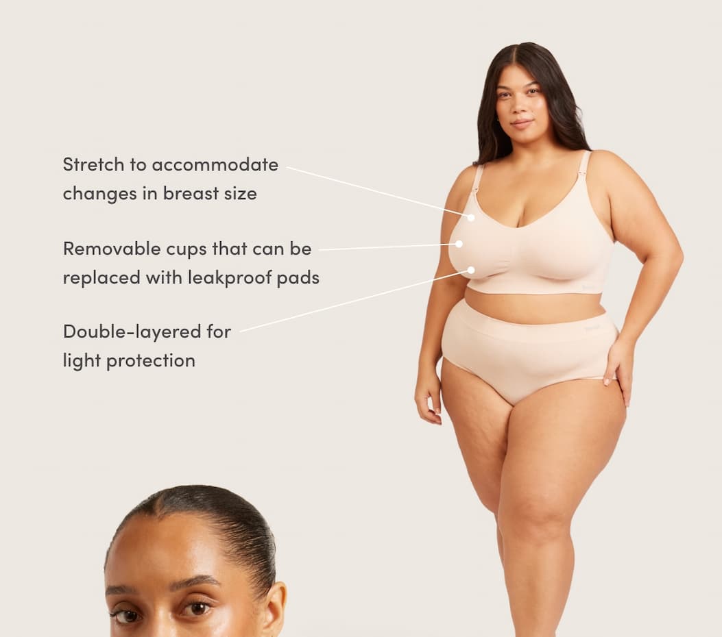 Wireless Maternity Bra in Shell & USPs