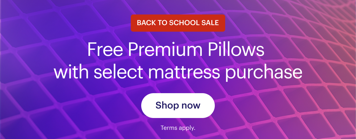 Free Premium Pillows  with select mattress purchase