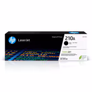 HP 210A Black Standard Yield Toner Cartridge, Prints Up to 2,000 pages (W2100A)