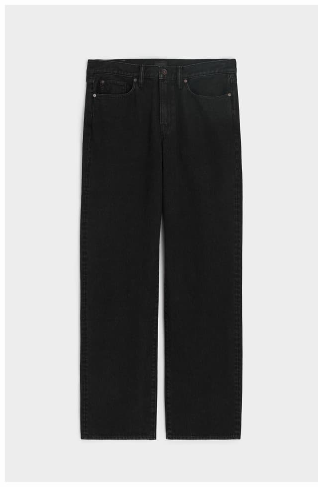 Relaxed Fit Jean in Black