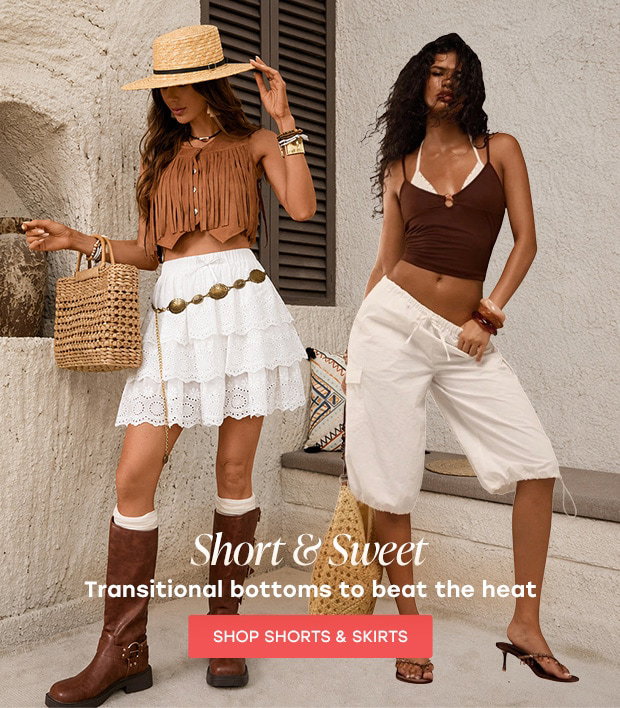SHOP SHORTS & SKIRTS